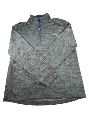 Vineyard Vines Sankaty Quarter Zip Performance Pullover Gray Size L Preppy Golf